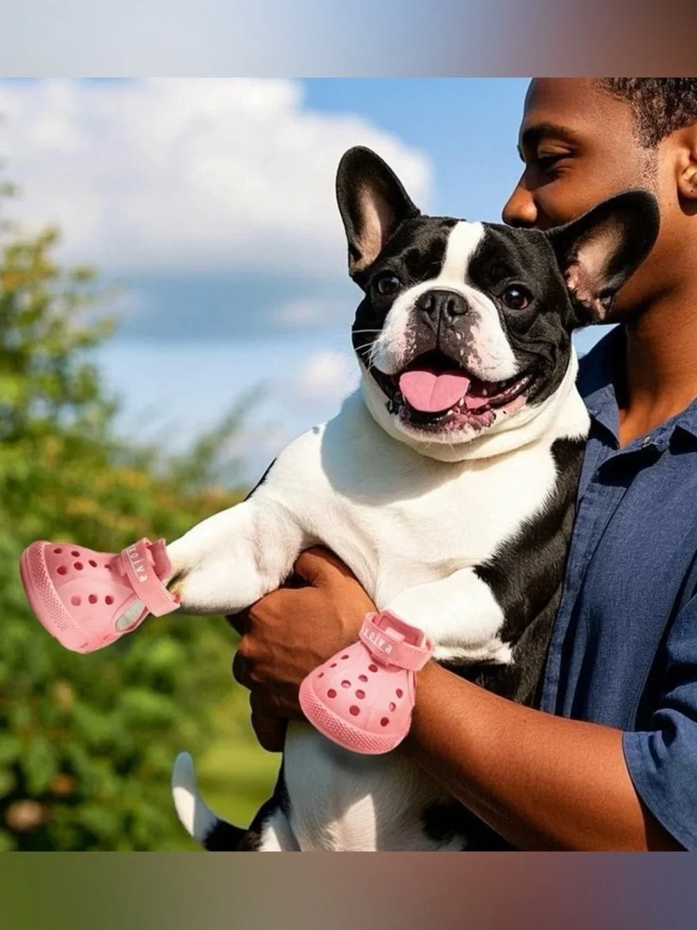 Pink Dog Booties for Small Dogs - Soft Paw Protectors